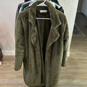 ANGASHION WOMEN'S OPEN FRONT LONG COAT with pockets!